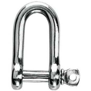 Manilha Direita em Inox 316 - Ø10mm