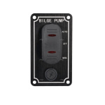 PAINEL ELÉTRICO 1 BOTÕES 3-1/2" PRETO